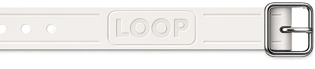 LOOP collar in Bone, a warm off-white